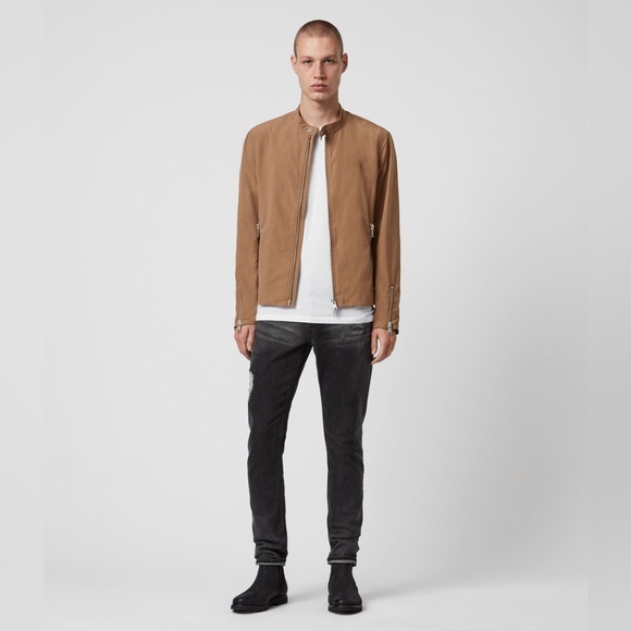 All Saints Other - AllSaints Atik Cotton Blend Jacket in Sand Size Small.